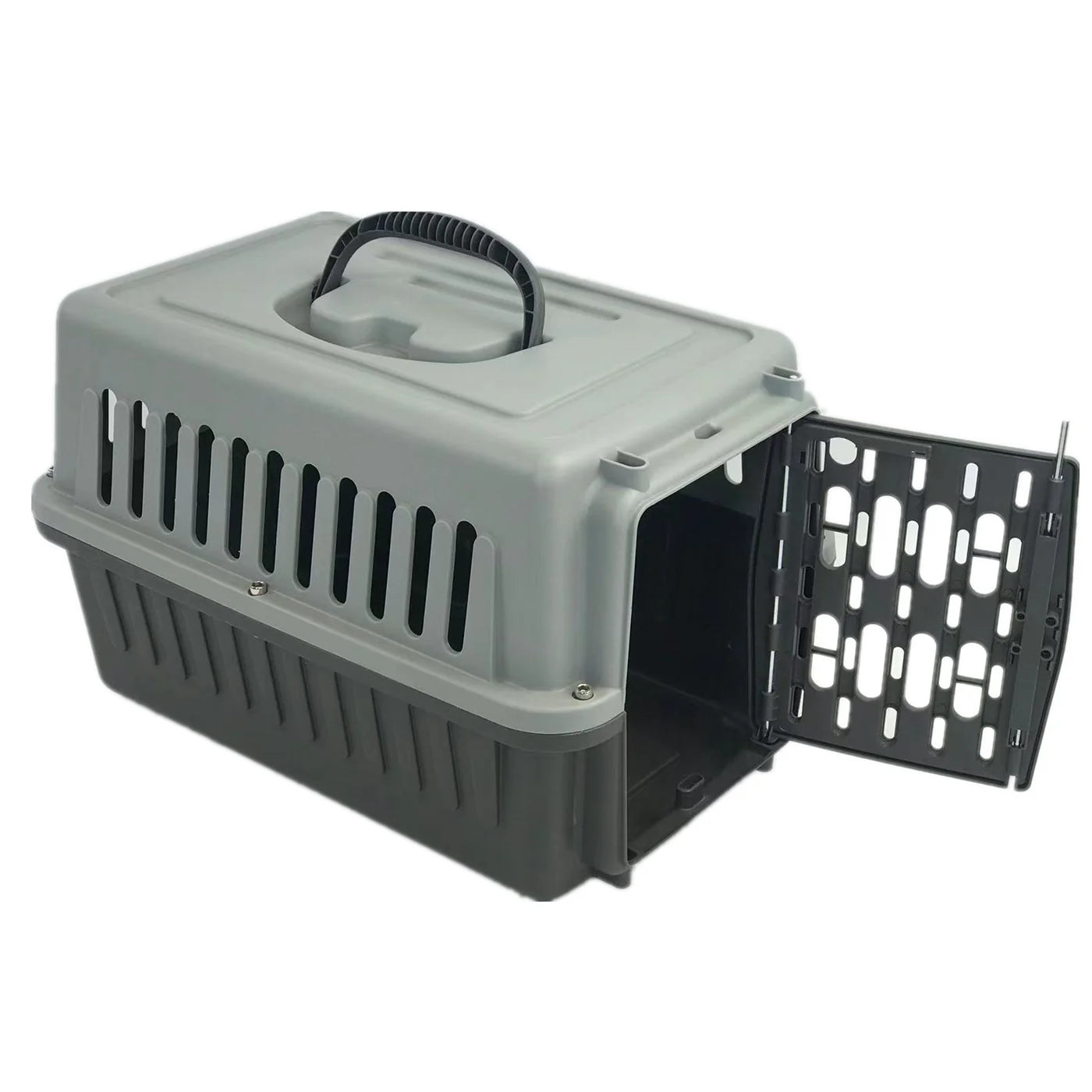 YES4PETS SMALL DOG CAT RABBIT CRATE PET GUINEA PIG CARRIER KITTEN RABBIT CAGE-GREY