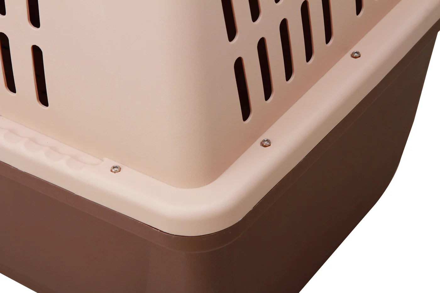 YES4PETS LARGE PLASTIC KENNELS PET CARRIER DOG CAT CAGE CRATE WITH HANDLE AND WHEEL BROWN