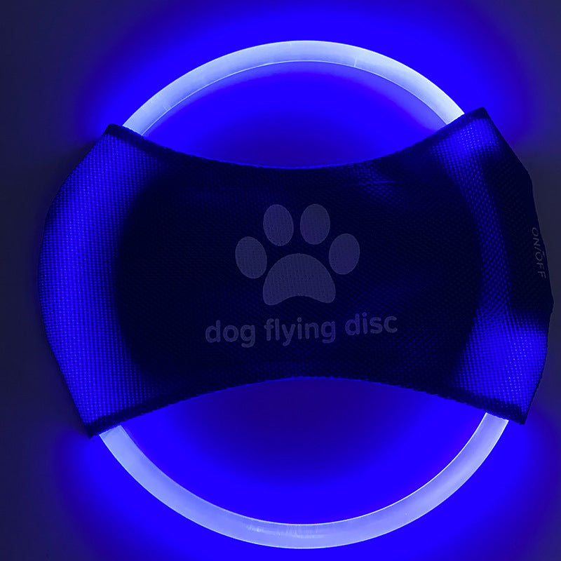 LED Light Up Dog Frisbee - Rechargeable & Durable Pet Toy