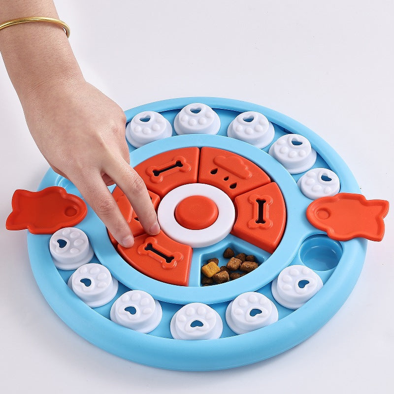Interactive Pet Puzzle Feeder Toy - Slow Eating & Mental Stimulation Game for Dogs & Cats