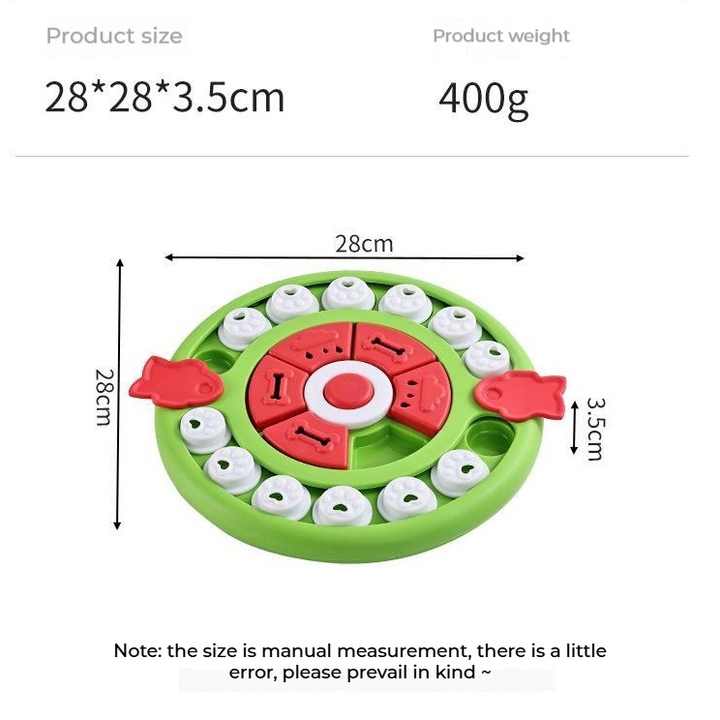 Interactive Pet Puzzle Feeder Toy - Slow Eating & Mental Stimulation Game for Dogs & Cats