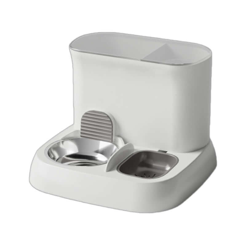 Pet automatic feeding water dispenser stainless steel bowl green 28.5 * 28.5 * 25CM