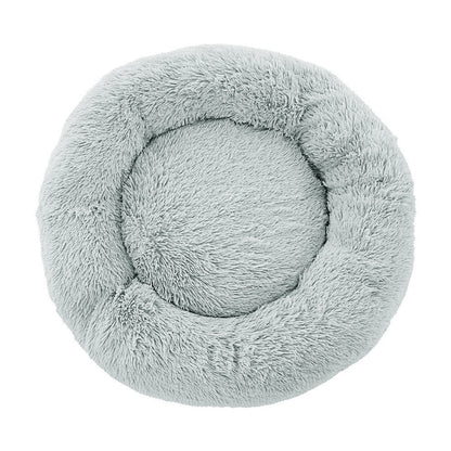 i.Pet Pet Bed Dog Cat 90cm Large Calming Soft Plush White Brown Supplier SKU: PET-BED-D90-WHBR