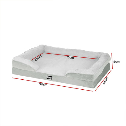 i.Pet Pet Bed Dog Calming Soft Cushion Egg Crate Large Sofa Removable Washable