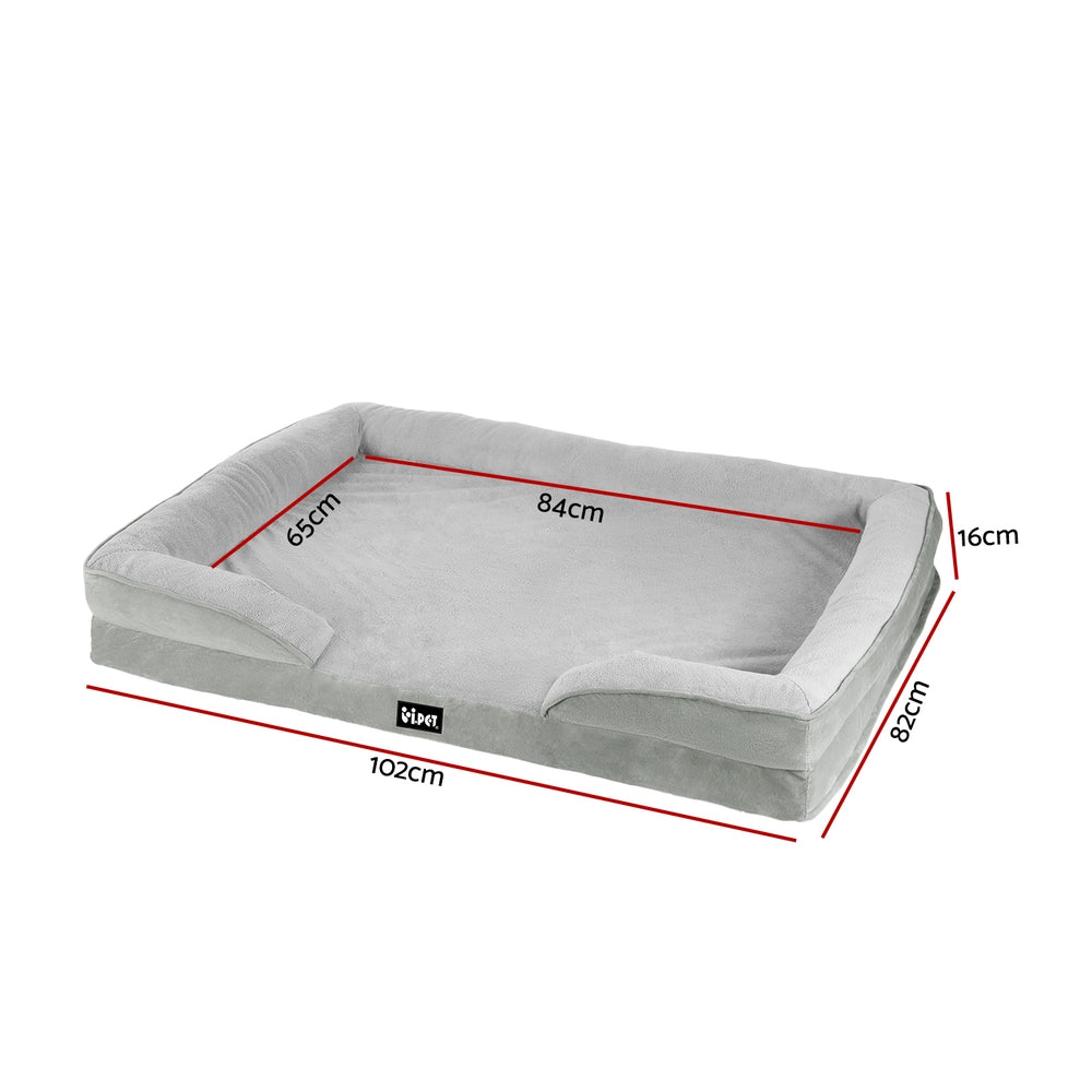 i.Pet Pet Bed Dog Calming Soft Cushion Egg Crate X-Large Sofa Removable Washable