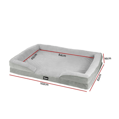 i.Pet Pet Bed Dog Calming Soft Cushion Egg Crate X-Large Sofa Removable Washable