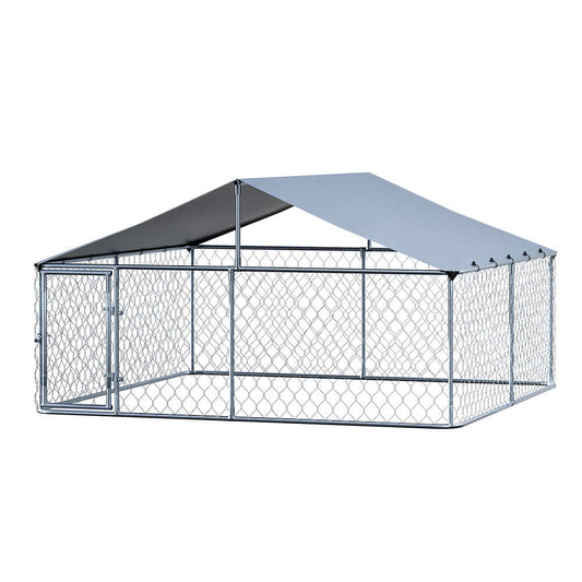 i.Pet Dog Kennel Large House XXL Pet Run Cage Puppy Outdoor Enclosure With Roof