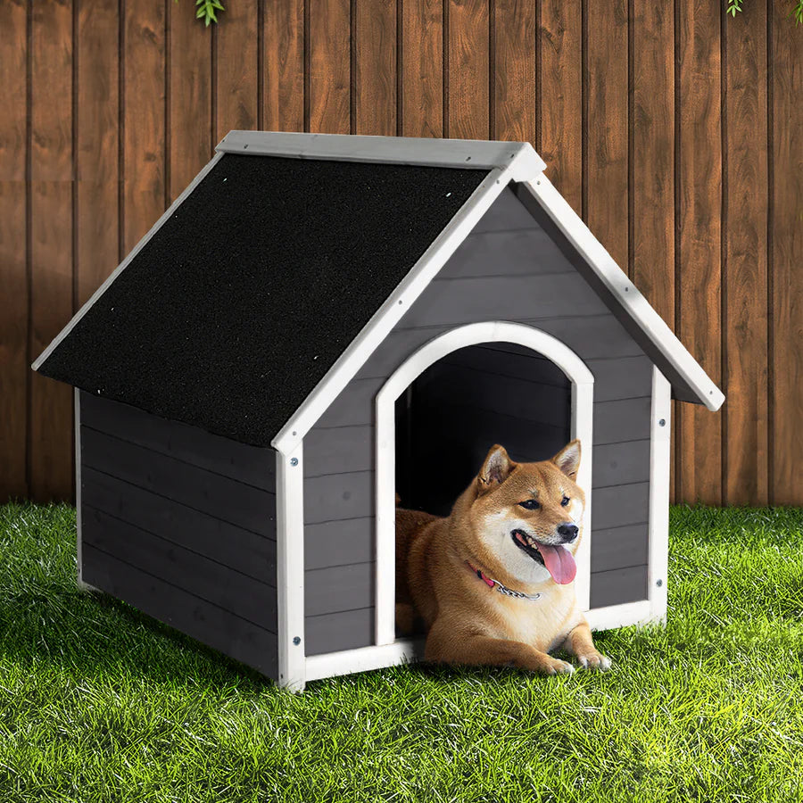 i.Pet Dog Kennel Wooden Large Outdoor House Indoor Puppy Pet Cabin Weatherproof